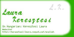laura keresztesi business card